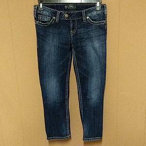 Silver Tuesday 16 1/2" Capri 7" rise sz 29